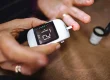 Person checking blood sugar with a glucometer during glucose monitoring